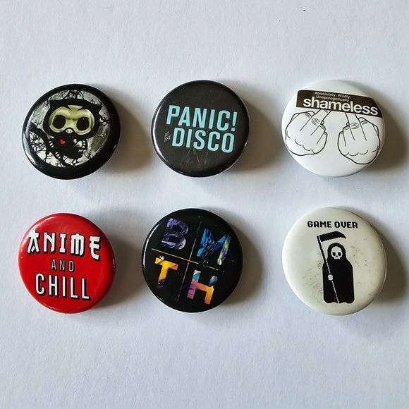 6 Assorted Pins - Picture 1 of 8